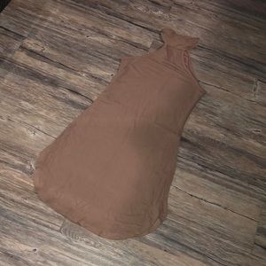 Light brown mini dress